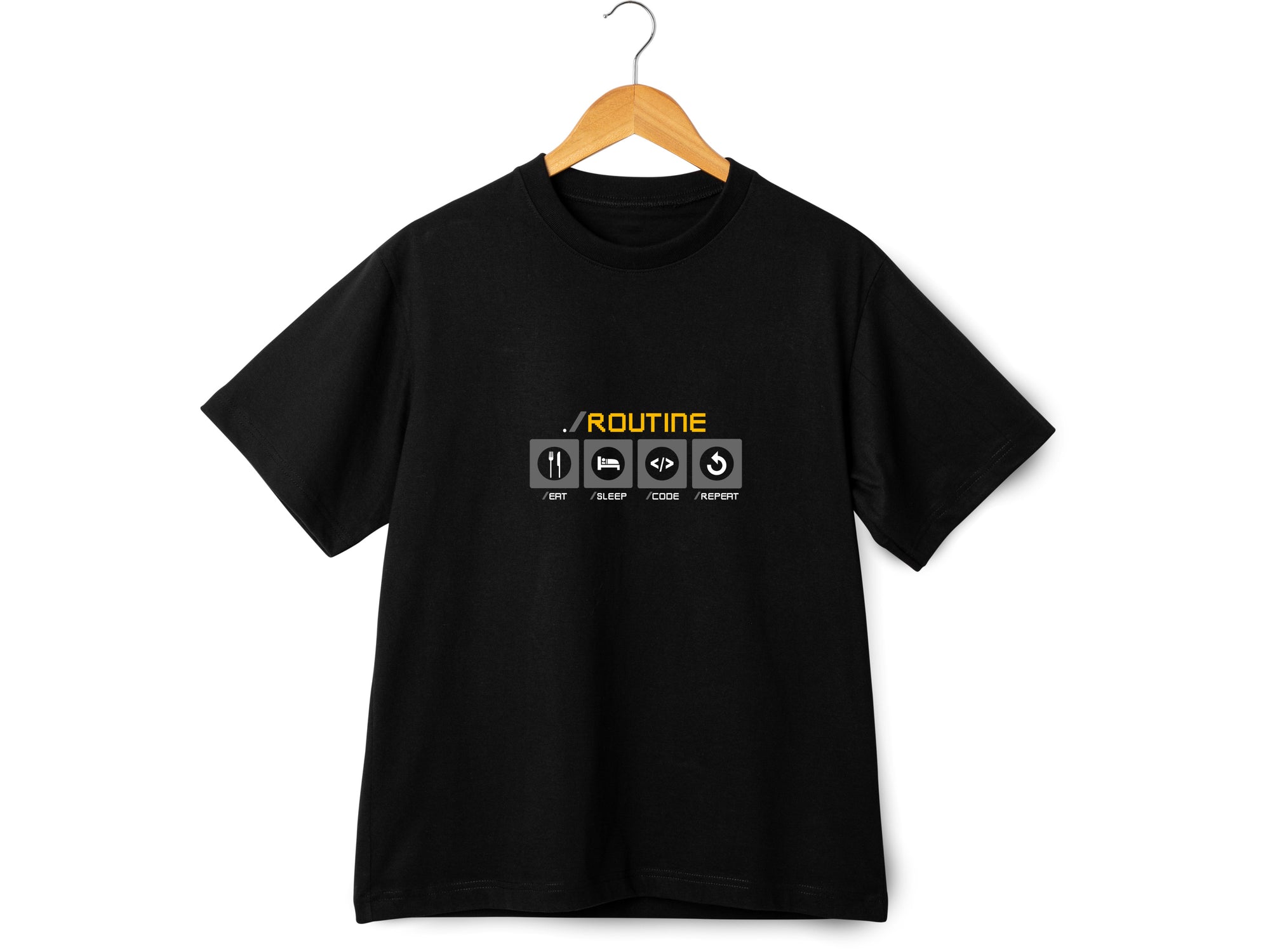 Developer Routine Shirt, Eat Sleep Code Repeat Tee, Funny Programmer T-Shirt, Software Engineer Gift, Coding Unisex Shirt