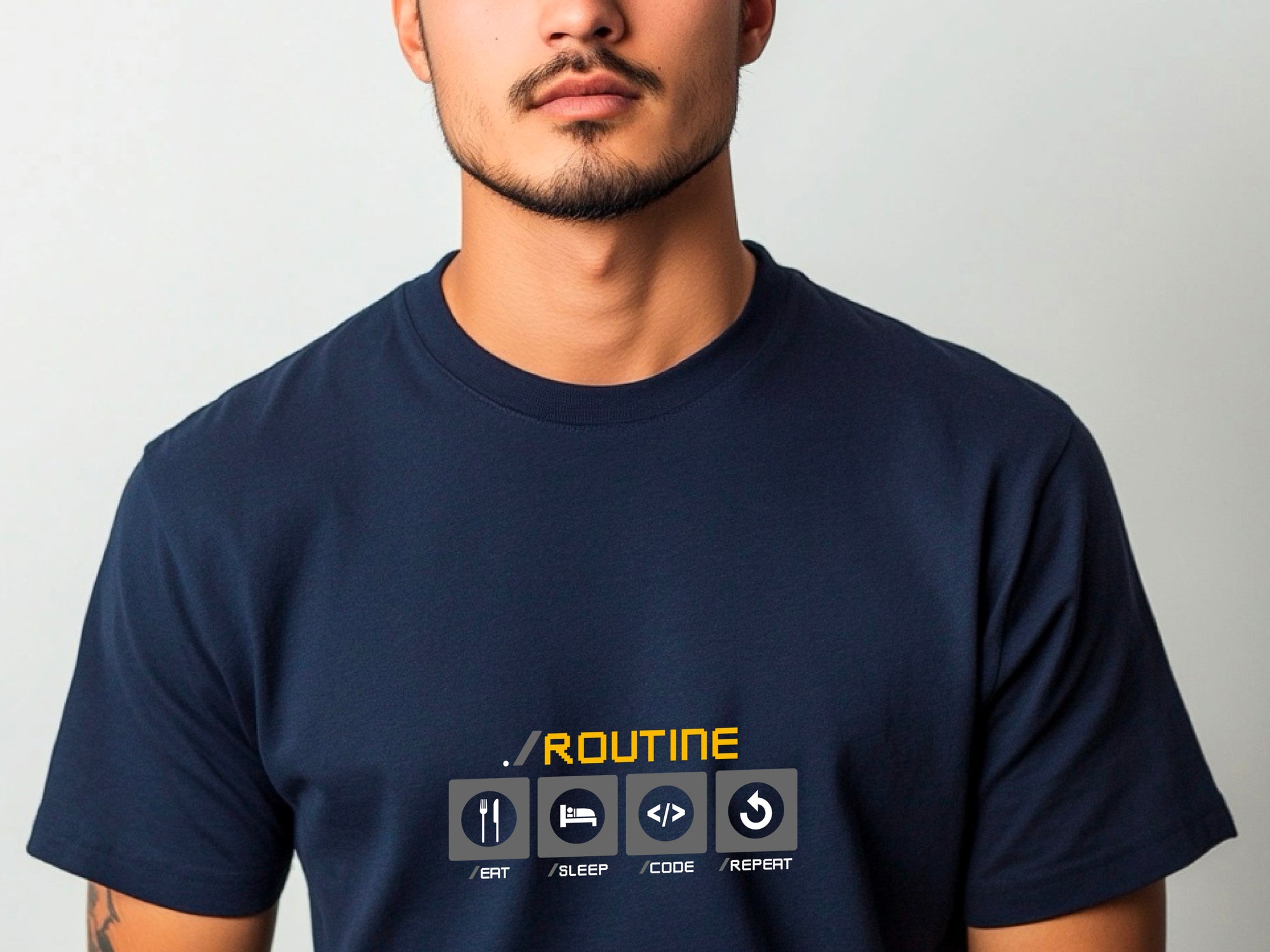 Developer Routine Shirt, Eat Sleep Code Repeat Tee, Funny Programmer T-Shirt, Software Engineer Gift, Coding Unisex Shirt