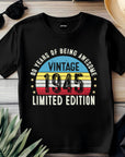 1945 80th Birthday T-Shirt | Funny 80th Gifts for Him, Gifts for Him | Classic 80th T-Shirt for Men