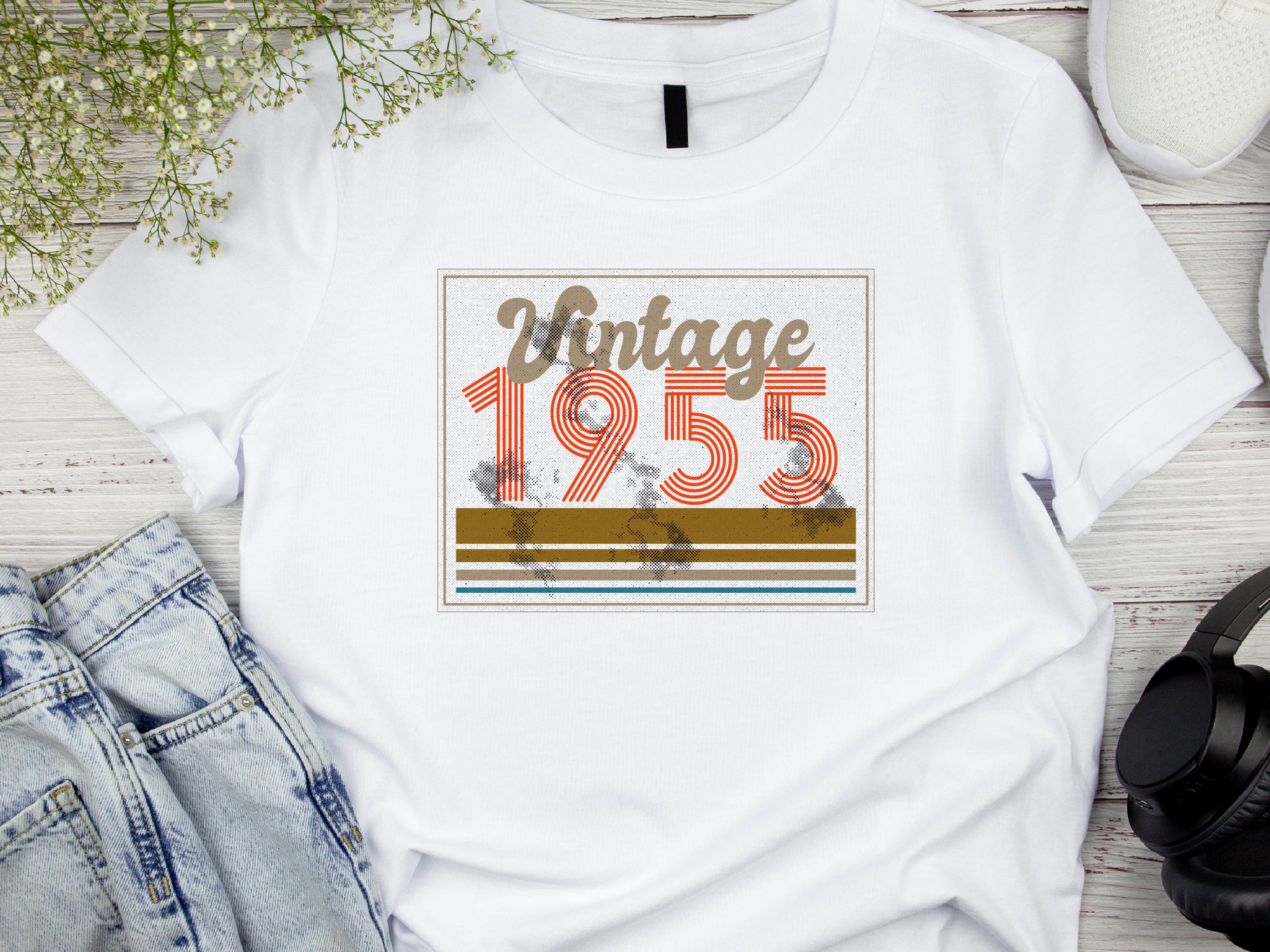 1955 Vintage PR-ET - 70th Birthday T-Shirt, Funny 70th Gift for Dad, 70th Gifts for Men