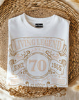 Living Legend 1955 - 70th Birthday T-Shirt, Perfectly Matured Classic Blend, Funny 70th Gift for Dad, 70th Gifts for Men, 70th T-Shirt