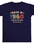 65th Birthday T-Shirt | Vintage 1960 Limited Edition | Funny 65th Gift for Men | Classic 65th Shirt for Him