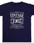 Vintage 1965 - All Original Parts T-Shirt, 60th Birthday Gift for Men, Funny 60th Gift for Dad, Classic 1965 T-Shirt