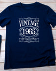 Vintage 1965 - All Original Parts T-Shirt, 60th Birthday Gift for Men, Funny 60th Gift for Dad, Classic 1965 T-Shirt