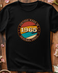 Vintage 1965 - Made with Original Parts T-Shirt, 60th Birthday Gift for Men, Funny 60th Gift for Dad, Classic 1965 T-Shirt
