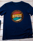 Vintage 1965 - Made with Original Parts T-Shirt, 60th Birthday Gift for Men, Funny 60th Gift for Dad, Classic 1965 T-Shirt