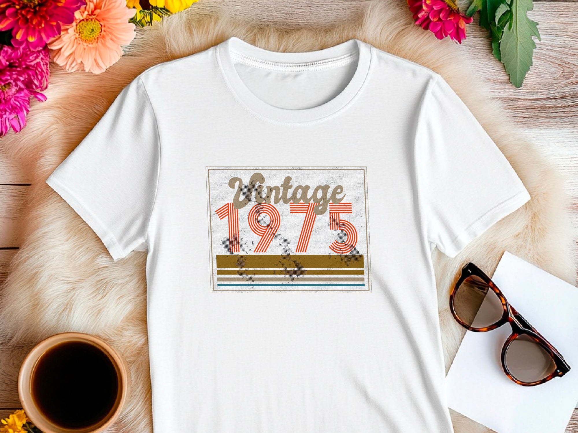 1975 Vintage PR-ET T-Shirt, 50th Birthday Gift for Men, Funny 50th Gift for Dad, 50th T-Shirt