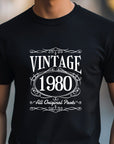 Vintage 1980 - 45th Birthday T-Shirt, All Original Parts, Funny 45th Gift for Dad, 45th Gifts for Men, 45th T-Shirt