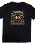 Living Legend 1985 - 40th Birthday T-Shirt, Perfectly Matured Classic Blend, Funny 40th Gift for Dad, 40th Gifts for Men, 40th T-Shirt