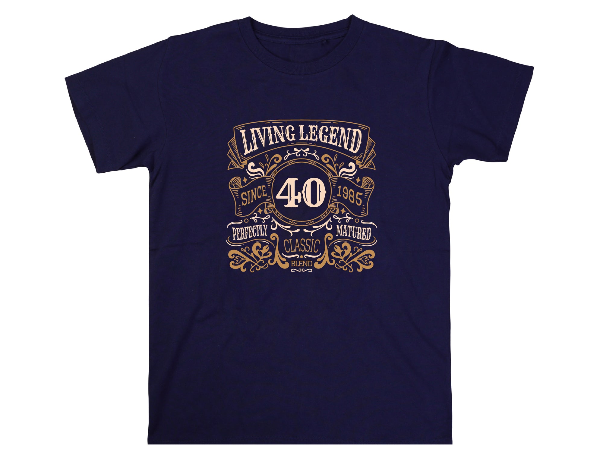 Living Legend 1985 - 40th Birthday T-Shirt, Perfectly Matured Classic Blend, Funny 40th Gift for Dad, 40th Gifts for Men, 40th T-Shirt