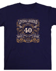 Living Legend 1985 - 40th Birthday T-Shirt, Perfectly Matured Classic Blend, Funny 40th Gift for Dad, 40th Gifts for Men, 40th T-Shirt