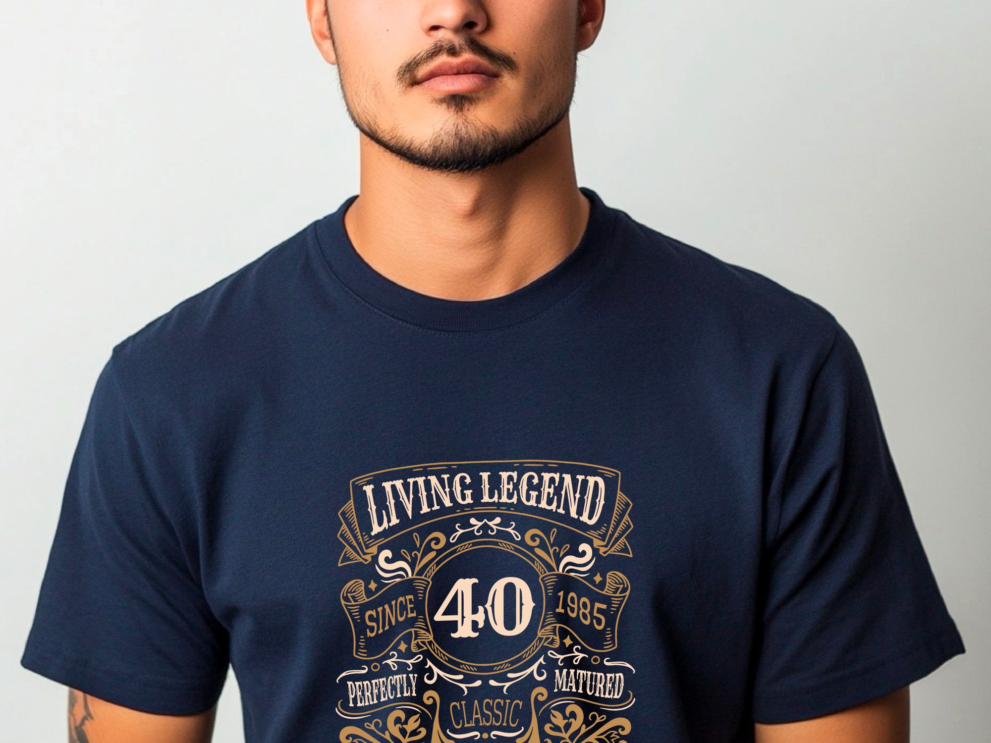 Living Legend 1985 - 40th Birthday T-Shirt, Perfectly Matured Classic Blend, Funny 40th Gift for Dad, 40th Gifts for Men, 40th T-Shirt
