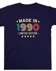 35th Birthday T-Shirt | Vintage 1990 Limited Edition | Funny 35th Gift for Men | Classic 35th Shirt for Him