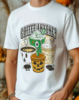 Coffee Anyone? Halloween-Themed Organic Cotton T-Shirt
