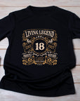 2007 18th Birthday T-Shirt, Living Legend, Perfectly Matured Classic Blend, Funny 18th Gift for Him, 18th Gifts for Men