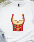 Oktoberfest Woman Costume T-Shirt, Bavarian Dirndl Style Tee, German Beer Festival Shirt, Funny Prost Shirt, Munich Party Outfit