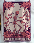 The Greenskeeper Skeleton Halloween Graphic Organic Cotton T-Shirt
