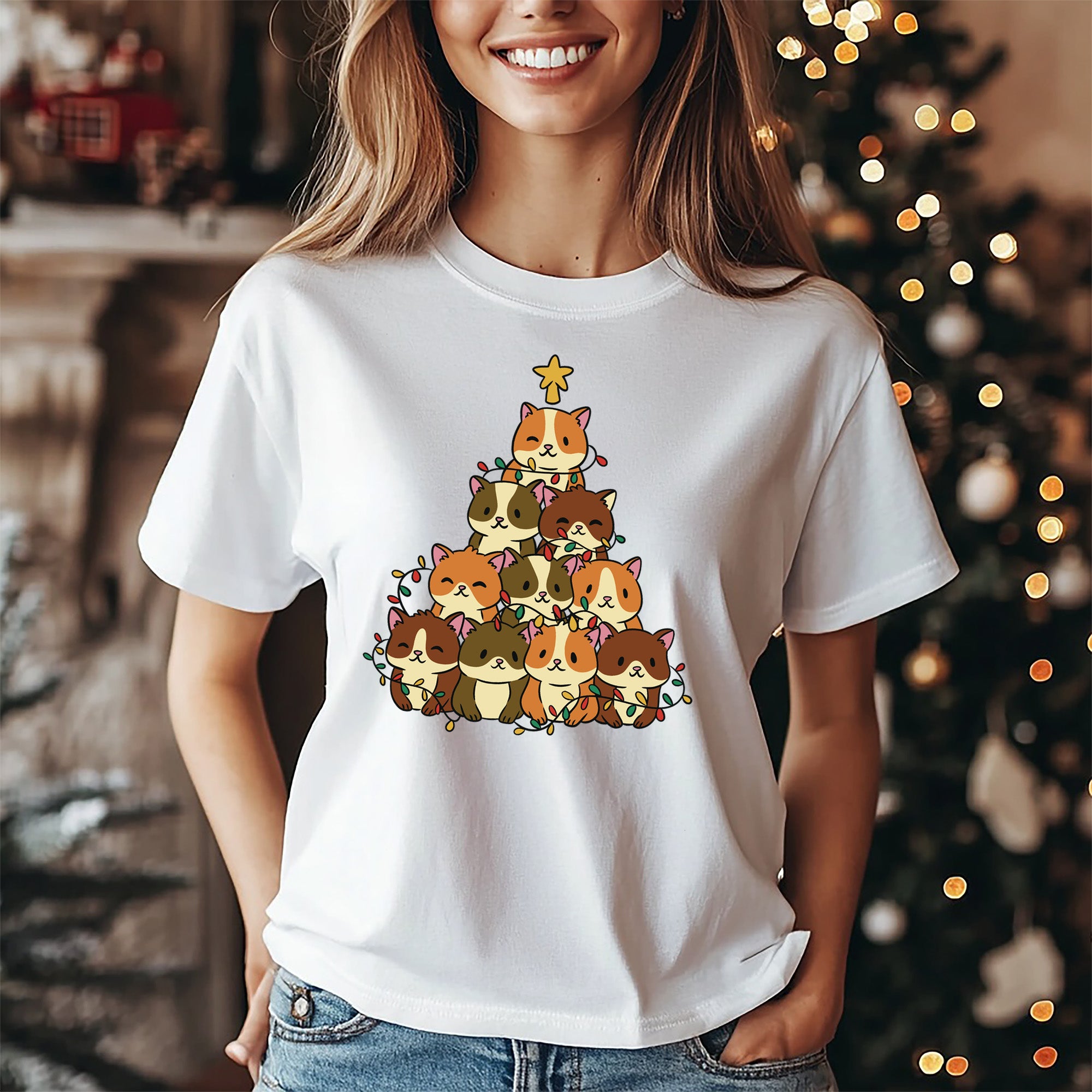 Funny Santa Claus Christmas T-Shirt - Holiday Smile Design