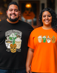 Coffee Anyone? Halloween-Themed Organic Cotton T-Shirt