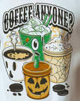 Coffee Anyone? Halloween-Themed Organic Cotton T-Shirt