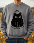 No Touchy Touchy Social Distancing Cat Graphic Organic Cotton Sweatshirt