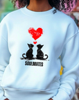 Banksy Inspired Sweatshirt | Printed Love Valentine Sweatshirt | Iconic Art Prints for Trendy Style