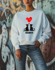 Banksy Inspired Sweatshirt | Printed Love Valentine Sweatshirt | Iconic Art Prints for Trendy Style