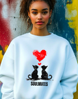 Banksy Inspired Sweatshirt | Printed Love Valentine Sweatshirt | Iconic Art Prints for Trendy Style