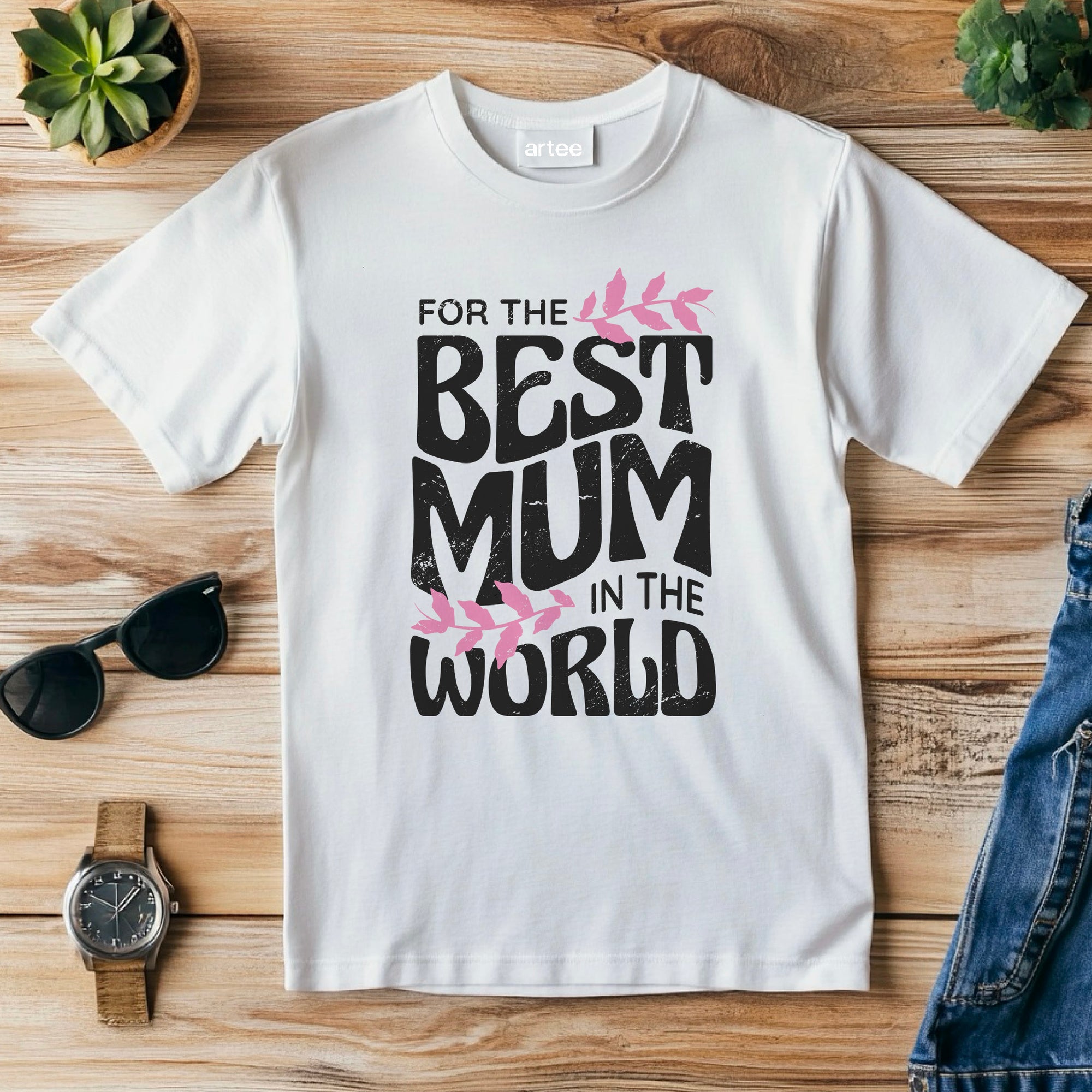 Worlds Best Mummy T Shirt, Best mummy shirt Top, Mothers day gift, gift for mum, soft cotton tee top