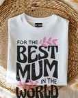 Worlds Best Mummy T Shirt, Best mummy shirt Top, Mothers day gift, gift for mum, soft cotton tee top