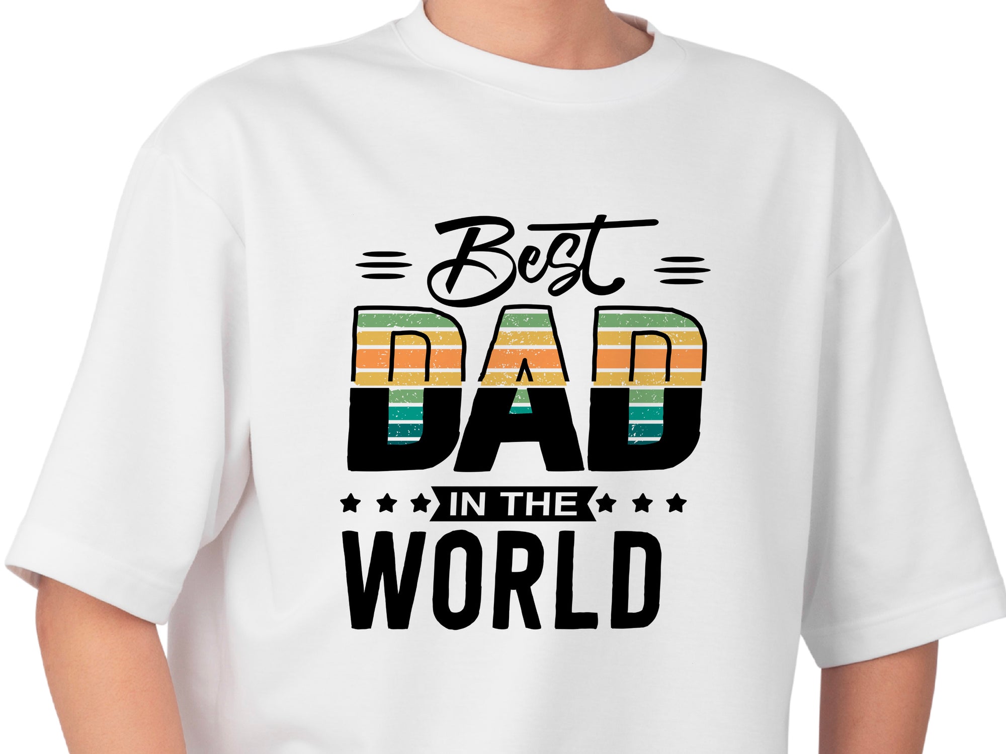 Best Dad in the World Shirt – Funny Fathers Day Gift – Dad T-Shirt from Kids – Gift for Him – Mens Daddy Tee – First Fathers Day