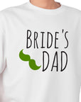 Father of the Bride Shirt – Bride’s Dad T-Shirt – Funny Wedding Tee with Mustache – Gift for Bride’s Father – Green Wedding Shirt