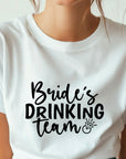 Bride’s Drinking Team Shirt – Bachelorette Party T-Shirt – Bridal Party Matching Tee – Team Bride Outfit – Wedding Squad Shirt