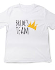 Team Bride Shirt with Crown – Bridesmaid Wedding Party T-Shirt – Matching Bachelorette Tee – Bride Squad Gift – Bridal Party Outfit