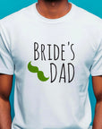 Father of the Bride Shirt – Bride’s Dad T-Shirt – Funny Wedding Tee with Mustache – Gift for Bride’s Father – Green Wedding Shirt