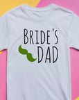 Father of the Bride Shirt – Bride’s Dad T-Shirt – Funny Wedding Tee with Mustache – Gift for Bride’s Father – Green Wedding Shirt