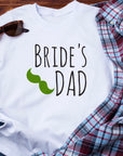 Father of the Bride Shirt – Bride’s Dad T-Shirt – Funny Wedding Tee with Mustache – Gift for Bride’s Father – Green Wedding Shirt