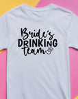 Bride’s Drinking Team Shirt – Bachelorette Party T-Shirt – Bridal Party Matching Tee – Team Bride Outfit – Wedding Squad Shirt