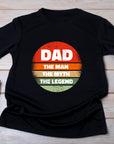 Dad The Man The Myth The Legend Shirt – Fathers Day Gift – Funny Dad T-Shirt – Gift for Him – Circle Design – Cool Dad Tee
