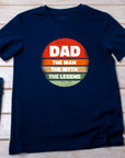 Dad The Man The Myth The Legend Shirt – Fathers Day Gift – Funny Dad T-Shirt – Gift for Him – Circle Design – Cool Dad Tee