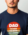 Dad The Man The Myth The Legend Shirt – Fathers Day Gift – Funny Dad T-Shirt – Gift for Him – Circle Design – Cool Dad Tee