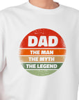 Dad The Man The Myth The Legend Shirt – Fathers Day Gift – Funny Dad T-Shirt – Gift for Him – Circle Design – Cool Dad Tee