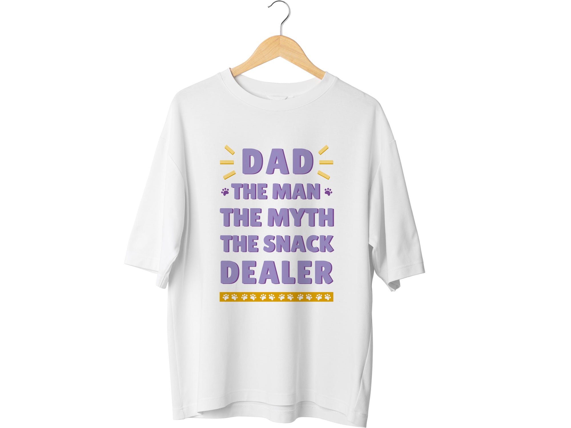Dad The Man The Myth The Snack Dealer Shirt – Funny Fathers Day Gift – Cool Dad T-Shirt – Gift for Him – Snack Dad Tee