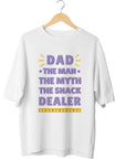 Dad The Man The Myth The Snack Dealer Shirt – Funny Fathers Day Gift – Cool Dad T-Shirt – Gift for Him – Snack Dad Tee