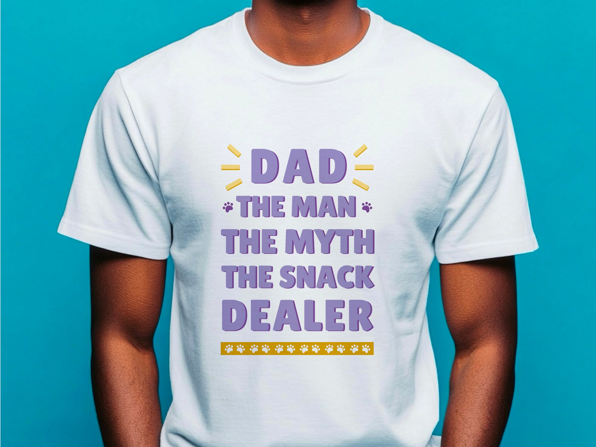 Dad The Man The Myth The Snack Dealer Shirt – Funny Fathers Day Gift – Cool Dad T-Shirt – Gift for Him – Snack Dad Tee