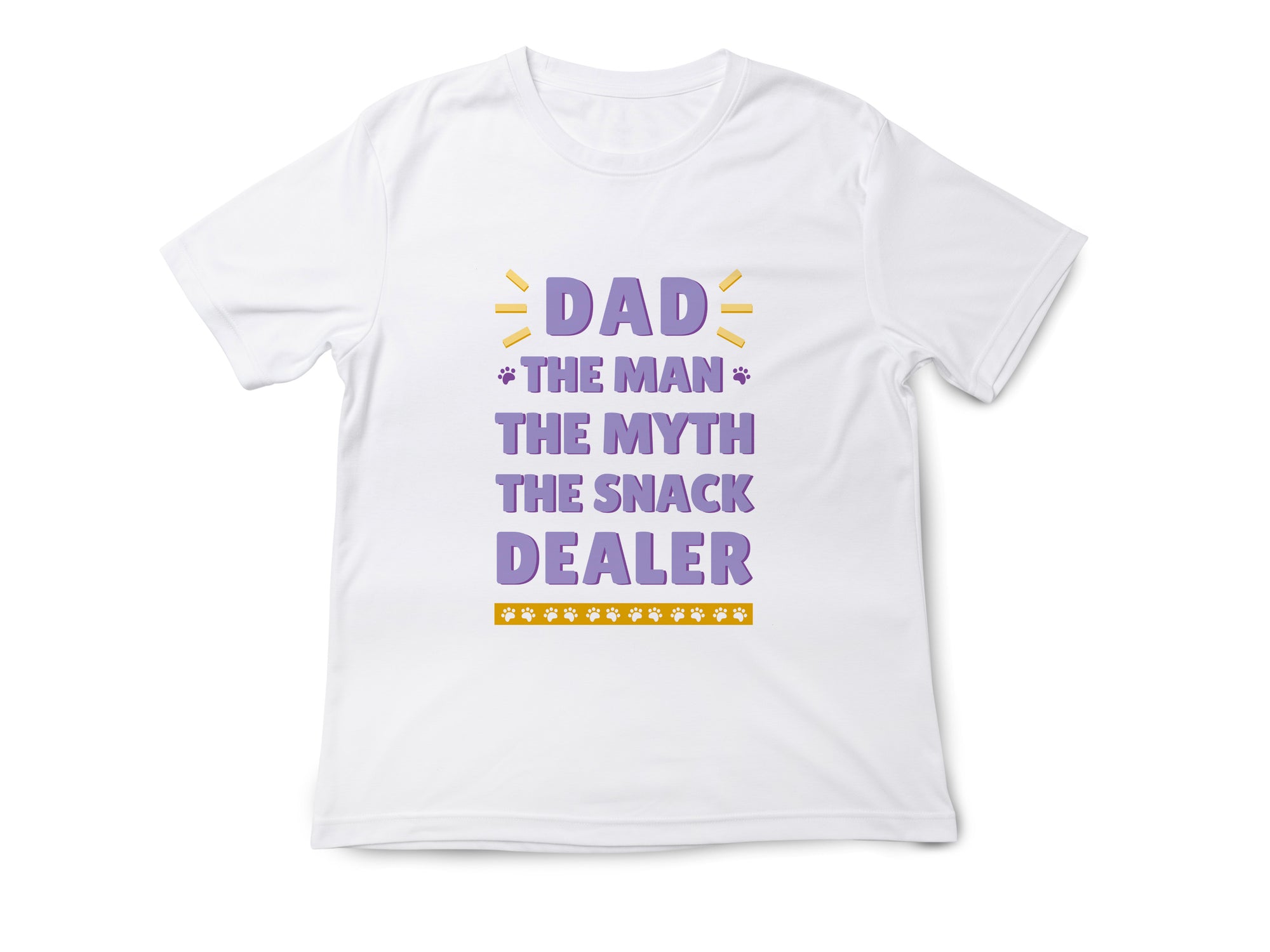Dad The Man The Myth The Snack Dealer Shirt – Funny Fathers Day Gift – Cool Dad T-Shirt – Gift for Him – Snack Dad Tee