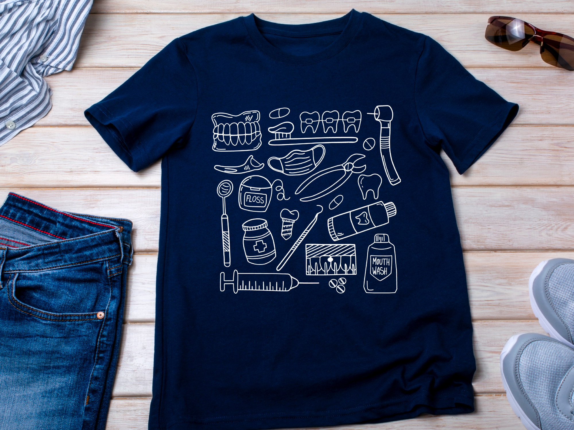 Funny Dental T-Shirt | Dentist Appreciation Gift | Teeth Shirt for Dental Assistants, Hygienists, and Dentistry Fans