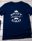 Fathers Day Most Amazing DAD – New Dad Gift from Baby – Cool Graphic Tee – First Fathers Day Present – Gift for Him