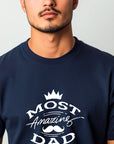 Fathers Day Most Amazing DAD – New Dad Gift from Baby – Cool Graphic Tee – First Fathers Day Present – Gift for Him