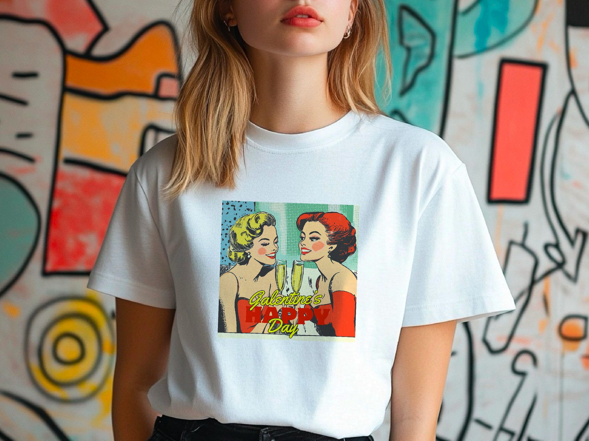 Happy Galentine's Day T-Shirt – Perfect Gift for Her or Girls’ Day Celebration